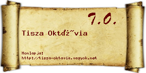Tisza Oktávia névjegykártya
